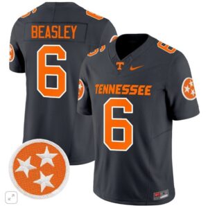 Aaron Beasley  #6 Tennessee Volunteers Home Vapor SEC Patch College   Black