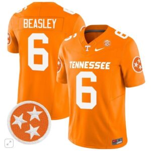 Aaron Beasley  #6 Tennessee Volunteers Home Vapor SEC Patch College   Orange