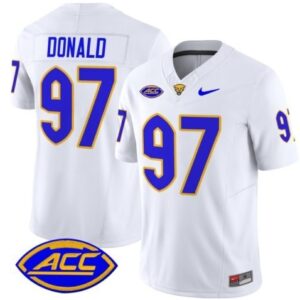 Aaron Donald  #97 Pittsburgh Panthers Vapor ACC Patch   White
