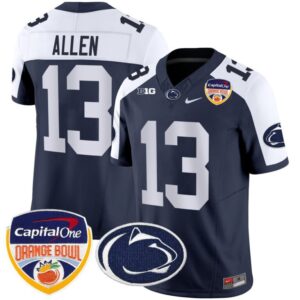 Allen  #13 Penn State Nittany Lions Orange Bowl Patch   Navy Alternate