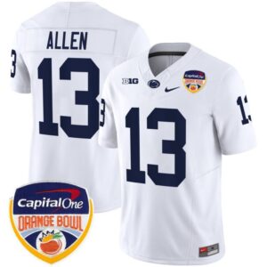 Allen  #13 Penn State Nittany Lions Orange Bowl Patch   White