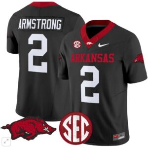 Andrew Armstrong  #2 Arkansas Razorbacks Home Vapor Patch   Black