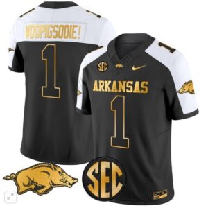 Arkansas Razorbacks Woo Pig Sooie!  #1 Home Vapor Patch   Black Alternate