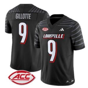 Ashton Gillotte  #9 Louisville Cardinals ACC Vapor Patch College   Black