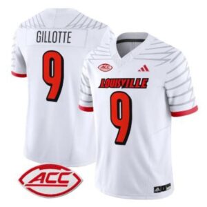 Ashton Gillotte  #9 Louisville Cardinals ACC Vapor Patch College   White