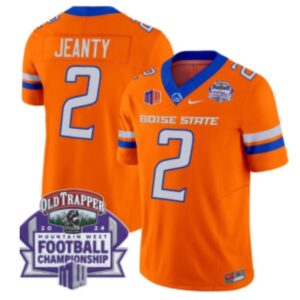 Ashton Jeanty  #2 Boise State Broncos Championship Vapor Patch   Orange