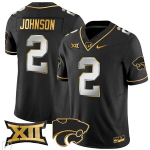 Avery Johnson  #2 Kansas State Wildcats Vapor College   Black Limited