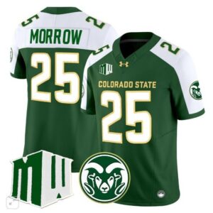Avery Morrow  #25 Colorado State Rams Home Vapor Patch   Green Alternate