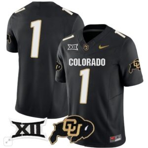 Bank Name  #1 Colorado Buffaloes Vapor Big 12 Patch   Black