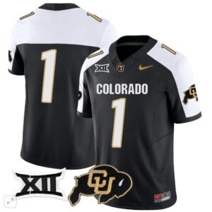 Bank Name  #1 Colorado Buffaloes Vapor Big 12 Patch   Black Alternate