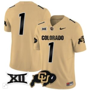 Bank Name  #1 Colorado Buffaloes Vapor Big 12 Patch   Gold