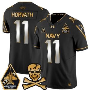 Blake Horvath  #11 Navy Midshipmen Vapor Patch College   Black Limited