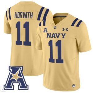 Blake Horvath  #11 Navy Midshipmen Vapor Patch College   Gold