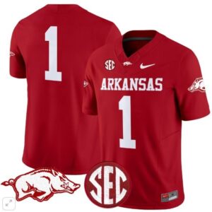 Blank Name  #1 Arkansas Razorbacks Home Vapor Patch College   Scarlet