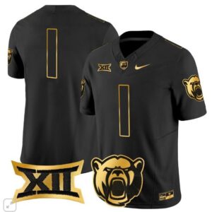 Blank Name  #1 Baylor Bears Vapor Patch College   Black Gold