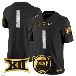 Blank Name  #1 Baylor Bears Vapor Patch College   Black Limited