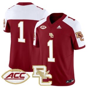 Blank Name  #1 Boston College Eagles 2024 Vapor   Maroon Alternate