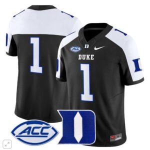 Blank Name  #1 Duke Blue Devils ACC Vapor Patch College   Black Alternate