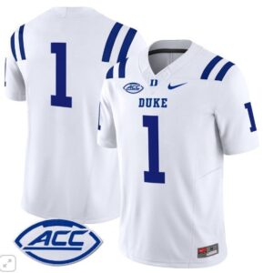 Blank Name  #1 Duke Blue Devils ACC Vapor Patch College   White