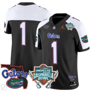 Blank Name  #1 Florida Gators Gasparilla Bowl Vapor   Black Alternate