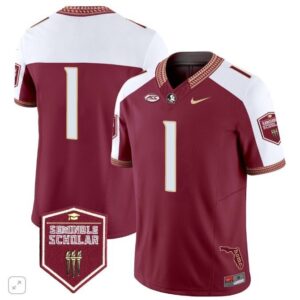 Blank Name  #1 Florida State Seminoles Scholar Vapor   Maroon Alternate