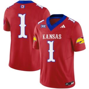 Blank Name  #1 Kansas Jayhawks Vapor Patch College   Red