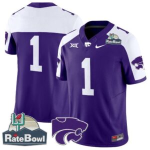 Blank Name  #1 Kansas State Wildcats 2025 Rate Bowl   Purple Alternate