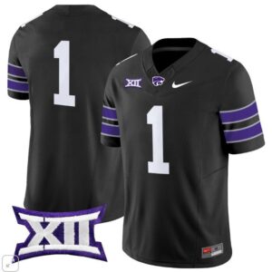 Blank Name  #1 Kansas State Wildcats Vapor Patch College   Black