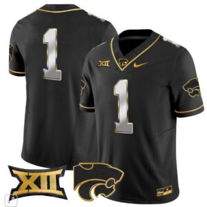 Blank Name  #1 Kansas State Wildcats Vapor Patch College   Black Limited