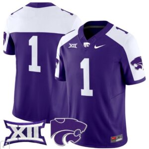 Blank Name  #1 Kansas State Wildcats Vapor Patch College   Purple Alternate