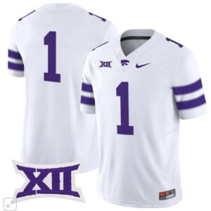 Blank Name  #1 Kansas State Wildcats Vapor Patch College   White