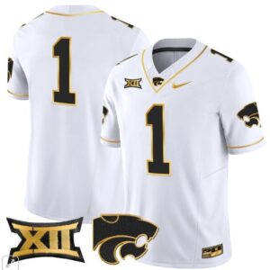 Blank Name  #1 Kansas State Wildcats Vapor Patch College   White Gold