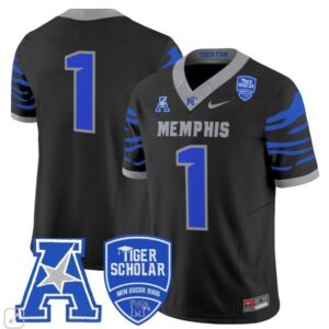 Blank Name  #1 Memphis Tigers Vapor Patch College  All  Black