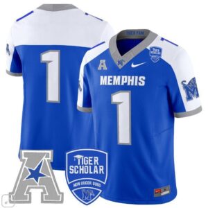 Blank Name  #1 Memphis Tigers Vapor Patch College  All  Royal Alternate