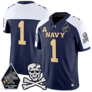 Blank Name  #1 Navy Midshipmen Vapor Patch College   Navy Alternate