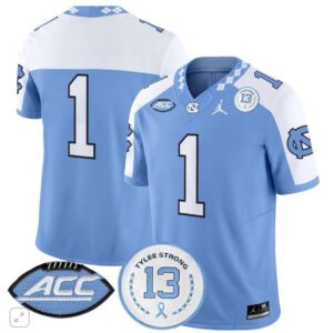 Blank Name  #1 North Carolina Tar Heels Vapor Tylee Strong 13   Blue Alternate