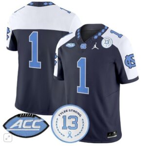 Blank Name  #1 North Carolina Tar Heels Vapor Tylee Strong 13   Navy Alternate