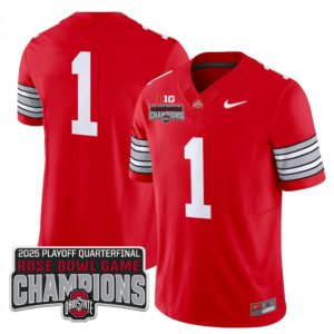 Blank Name  #1 Ohio State Buckeyes Rose Bowl Champions   Red