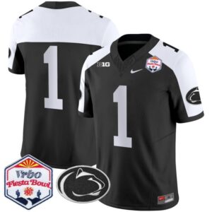 Blank Name  #1 Penn State Nittany Lions Fiesta Bowl Patch   Black Alternate