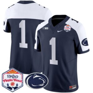 Blank Name  #1 Penn State Nittany Lions Fiesta Bowl Patch   Navy Alternate