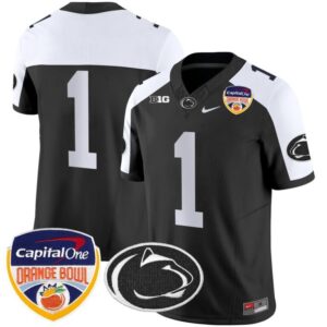 Blank Name  #1 Penn State Nittany Lions Orange Bowl Patch   Black Alte