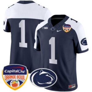 Blank Name  #1 Penn State Nittany Lions Orange Bowl Patch   Navy Alternate