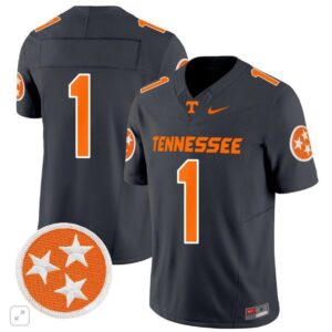 Blank Name  #1 Tennessee Volunteers Home Vapor SEC Patch College   Black