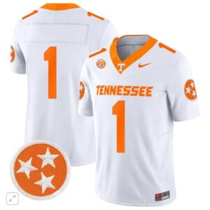 Blank Name  #1 Tennessee Volunteers Home Vapor SEC Patch College   White