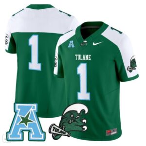 Blank Name  #1 Tulane Green Wave Home Vapor Patch   Green Alternate