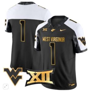 Blank Name  #1 West Virginia Mountaineers Vapor Patch  All  Black Alternate