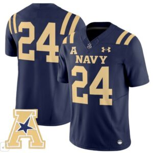 Blank Name  #24 Navy Midshipmen Vapor Patch College   Navy