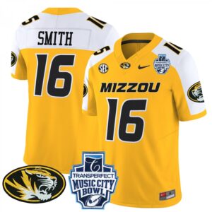 Brad Smith  #16 Missouri Tigers Music City Bowl Vapor   Gold Alternate