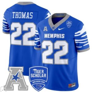 Brandon Thomas  #22 Memphis Tigers Vapor Patch College  All  Royal Blue
