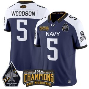 Braxton Woodson  #5 Navy Midshipmen Jolly Rogers Champions Patch  Navy Alternate